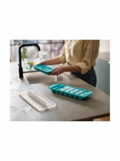 Baari- & Viinitarvikkeet|Joseph Joseph Flow Easy-Fill -jääpalamuotti 2 kpl BLUE