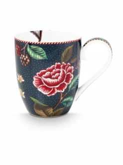 Mukit & Kupit & Asetit|PIP Studio Flower s XL -posliinimuki 450 ml BLUE