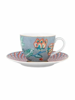 Mukit & Kupit & Asetit|PIP Studio Flower Festival -espressosetti BLUE