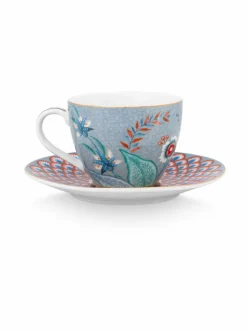 Mukit & Kupit & Asetit|PIP Studio Flower Festival -espressosetti BLUE