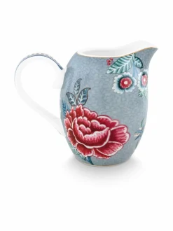 Tarjoiluastiat|PIP Studio Flower Festival -kannu 250 ml BLUE