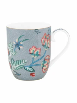 Mukit & Kupit & Asetit|PIP Studio Flower Festival Small -muki 145 ml BLUE