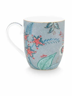 Mukit & Kupit & Asetit|PIP Studio Flower Festival Small -muki 145 ml BLUE