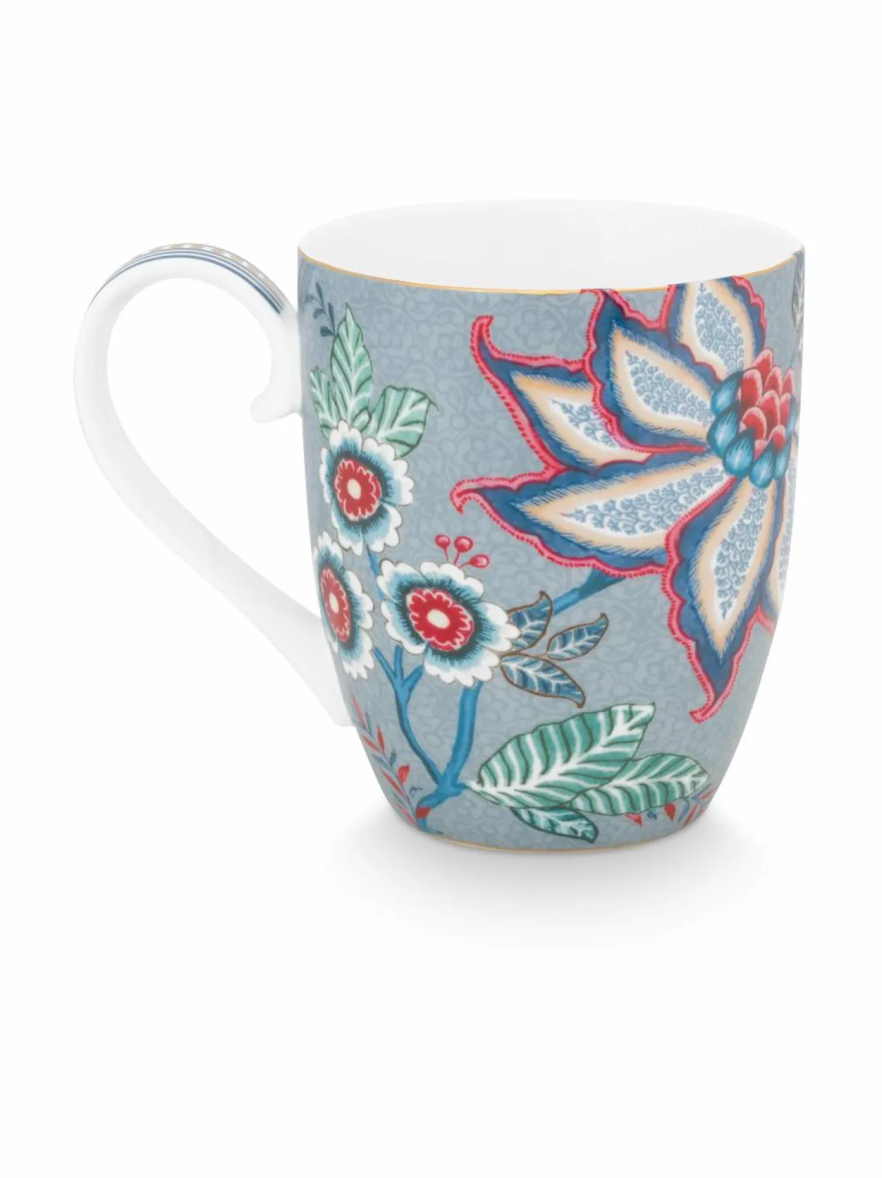 Mukit & Kupit & Asetit|PIP Studio Flower Festival XL -muki 450 ml BLUE