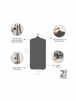 Pyykkihuolto|Brabantia Foldable Steam Board -taitettava höyrytyslauta PEPPER BLACK