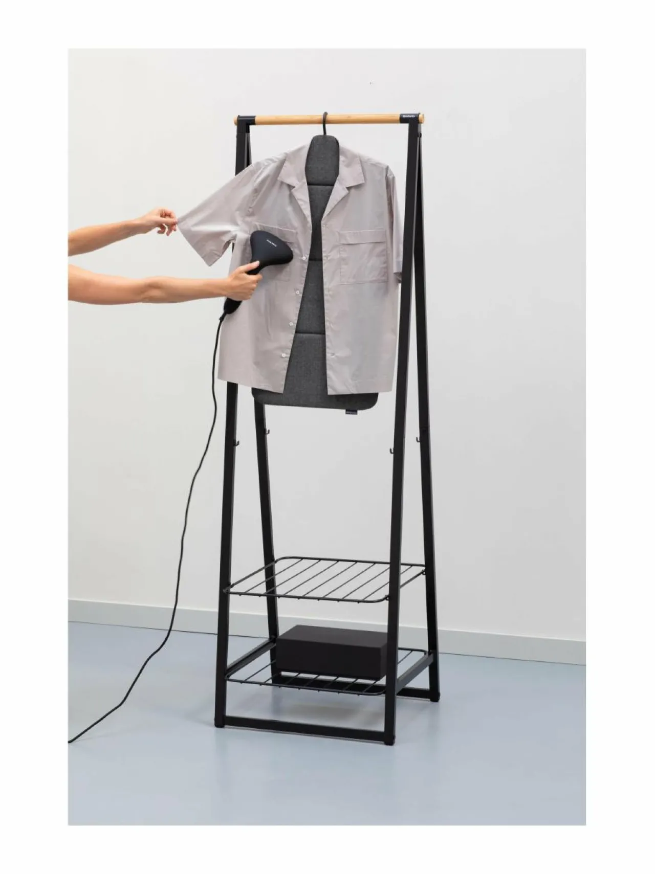 Pyykkihuolto|Brabantia Foldable Steam Board -taitettava höyrytyslauta PEPPER BLACK