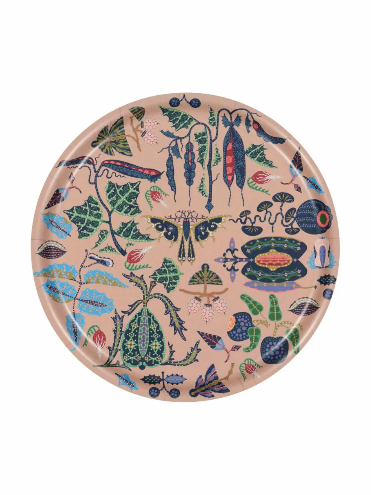 Keittiö- & Kattaustekstiilit|Klaus Haapaniemi & Co Fruits- koivuviilutarjotin 35 cm MAUVE