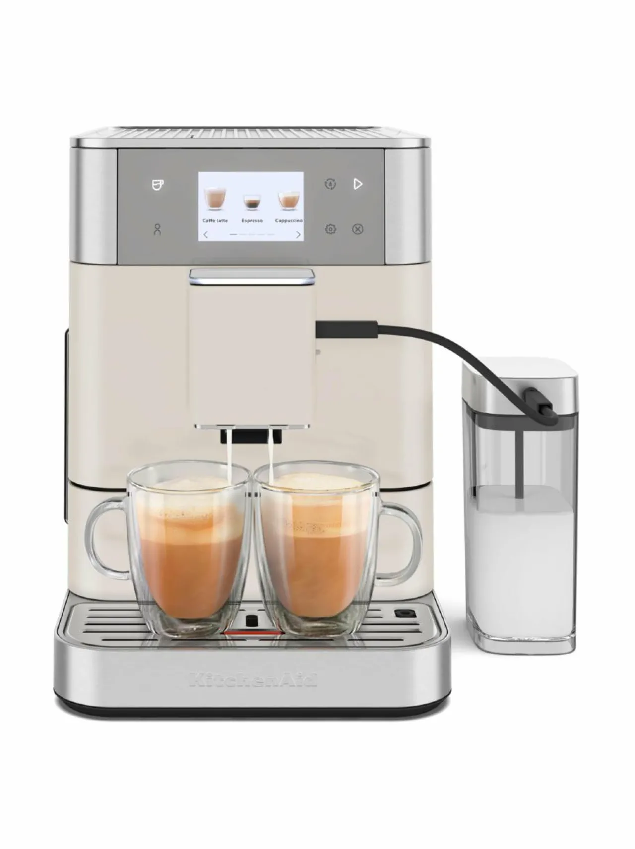 Kahvin- & Vedenkeittimet|KitchenAid Full Auto Espresso KF7 -täysautomaattinen espressokone PORCELAIN WHITE