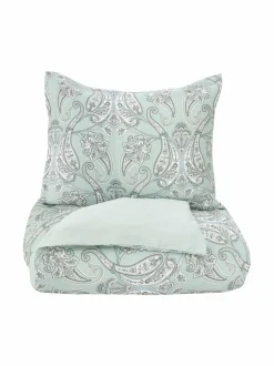 Liinavaatteet|Villa Stockmann Geneve-pussilakana GREEN COMBO