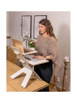 Työpöydät|ErgoFinland GetUpDesk light lisätaso VALKOINEN/HARMAA