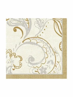 Keittiö- & Kattaustekstiilit|Duni Golden Graze -servetit 24 cm, 20 kpl CREAM