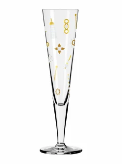 Lasit|Ritzenhoff Goldnacht #40 Nathalie Jean F24 -samppanjalasi 205 ml MULTICO