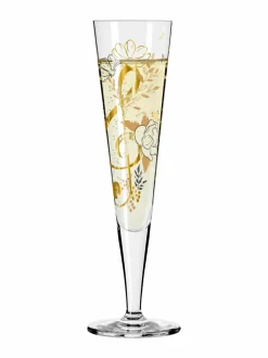 Lasit|Ritzenhoff Goldnacht-samppanjalasi CLEAR GLASS ,GOLD, BLACK