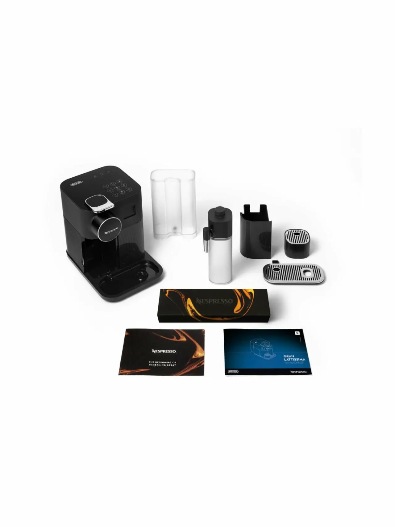 Kahvin- & Vedenkeittimet|Nespresso Gran Lattissima -kapselikeitin BLACK