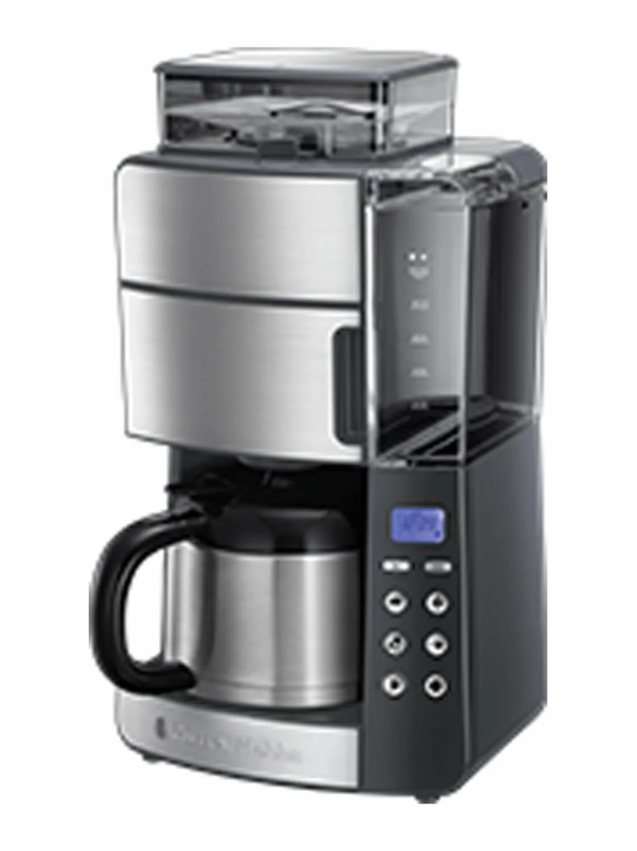 Kahvin- & Vedenkeittimet|Russell Hobbs Grind & Brew -kahvinkeitin myllyllä 1,25 L BLACK