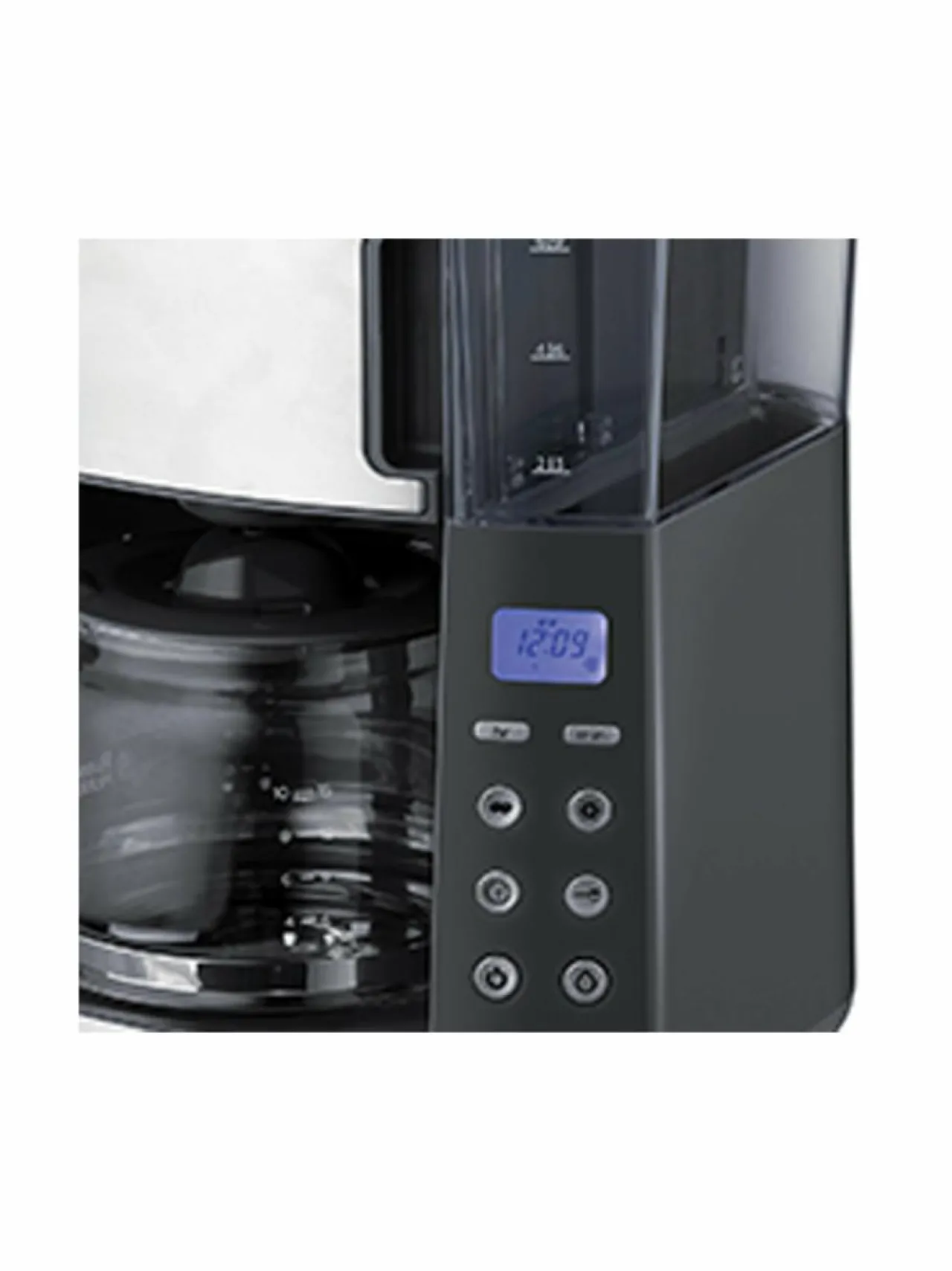 Kahvin- & Vedenkeittimet|Russell Hobbs Grind & Brew -kahvinkeitin myllyllä 1,25 L BLACK