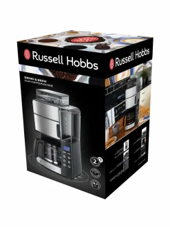 Kahvin- & Vedenkeittimet|Russell Hobbs Grind & Brew -kahvinkeitin myllyllä 1,25 L BLACK