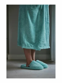 Kylpyhuonetekstiilit|Finlayson Hali Spa -luomupuuvillaiset kylpytossut AQUA