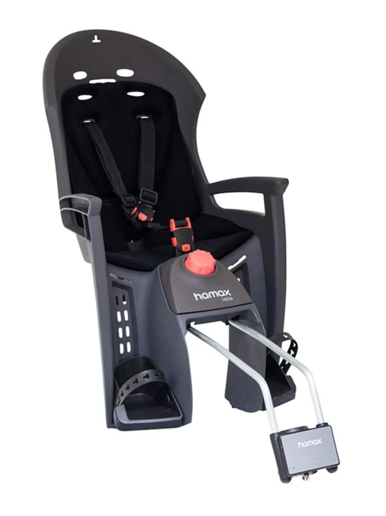 Polkupyörät & Pyöräilytarvikkeet|Hamax Siesta pyöränistuin TUMMANHARMAA/MUSTA