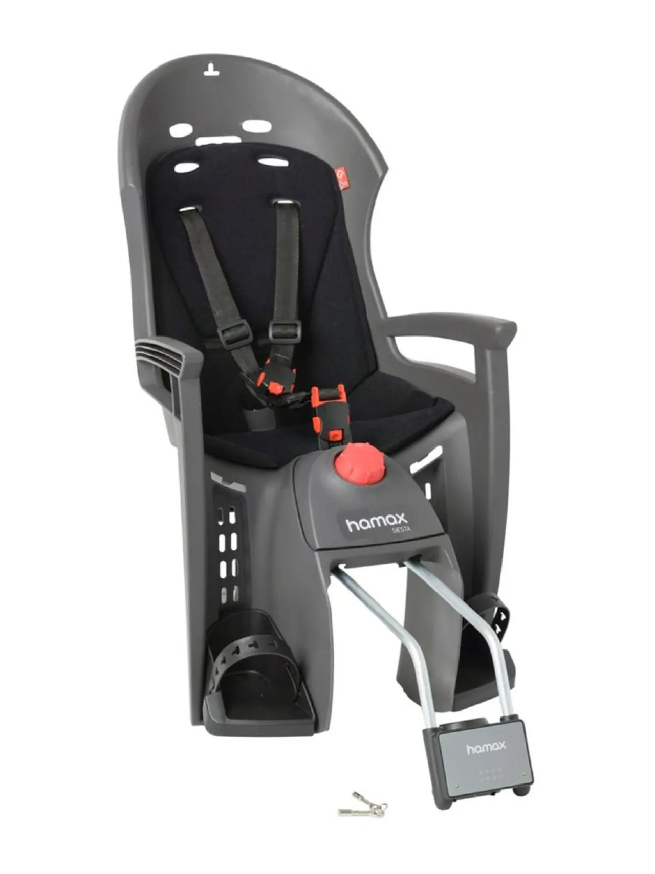 Polkupyörät & Pyöräilytarvikkeet|Hamax Siesta pyöränistuin TUMMANHARMAA/MUSTA