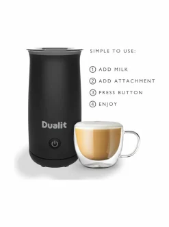 Kahvin- & Vedenkeittimet|Dualit Handheld Milk Frother -maidonvaahdotin 340 ml BLACK