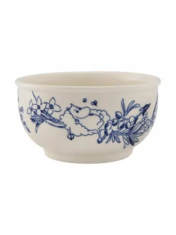 Lautaset & Kulhot|Moomin Arabia Haru-kulho 12 cm WHITE-BLUE