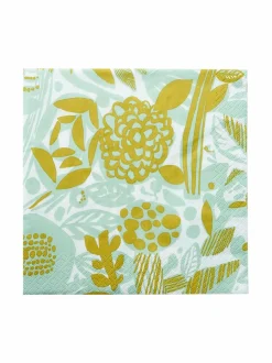 Keittiö- & Kattaustekstiilit|Havi -Kauniste Potpourri -paperilautasliinat 24 cm