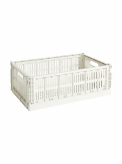 Säilytys|HAY Colour Crate L - säilytyskori OFF-WHITE
