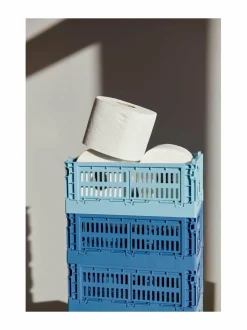 Säilytys|HAY Colour Crate S -säilytyskori ELECTRIC BLUE