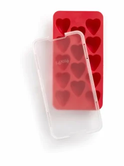 Baari- & Viinitarvikkeet|Lékué Heart-jääpalamuotti RED