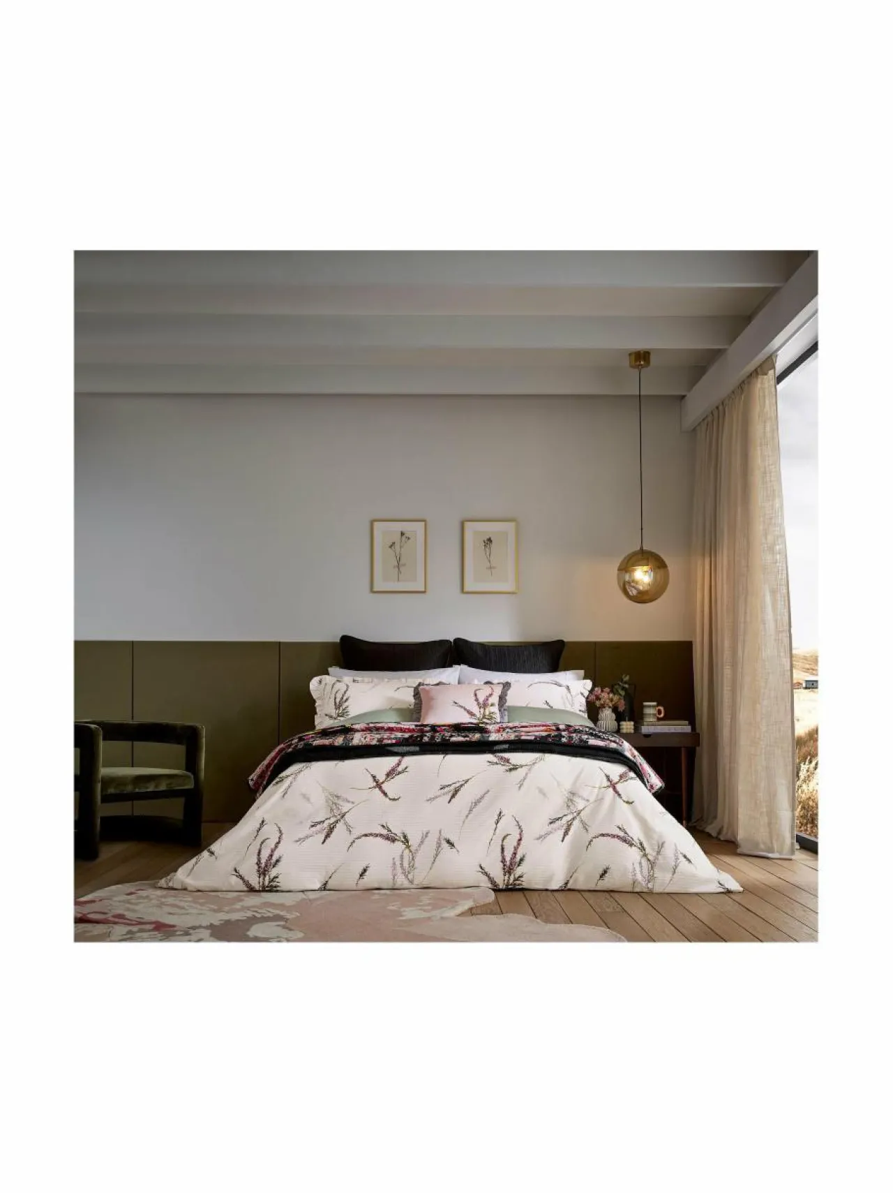 Liinavaatteet|Ted Baker London Heather-pussilakana NATURAL