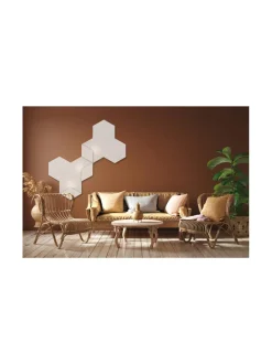 Taulut & Julisteet|Siinne Heksagon valoelementti 3+3 VALKOINEN