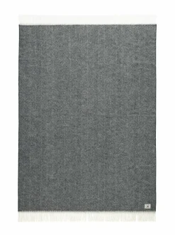 Huovat & Päiväpeitot|Gant Home Herringbone-villahuopa 130 x 200 cm 433 EVENING BLUE