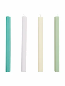 Kynttilät & Lyhdyt|HAY Hexagon Candle Pastel -steariinikynttilä, 4 kpl MULTI