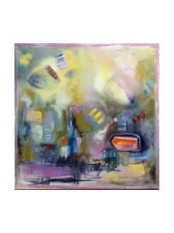 Taulut & Julisteet|Pia Rydman Art Hiomaton timantti, öljyvärimaalaus, Pia Rydman 100x100cm