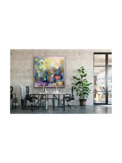 Taulut & Julisteet|Pia Rydman Art Hiomaton timantti, öljyvärimaalaus, Pia Rydman 100x100cm