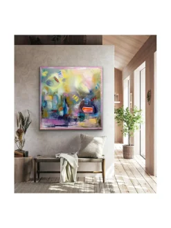 Taulut & Julisteet|Pia Rydman Art Hiomaton timantti, öljyvärimaalaus, Pia Rydman 100x100cm