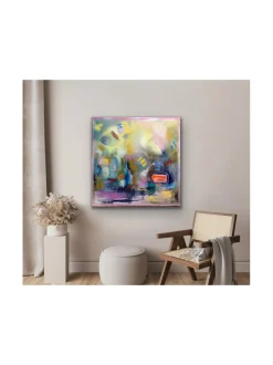 Taulut & Julisteet|Pia Rydman Art Hiomaton timantti, öljyvärimaalaus, Pia Rydman 100x100cm