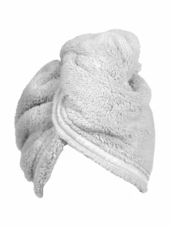 Kylpyhuonetekstiilit|LUIN LIVING Hiuspyyhe PEARL GREY