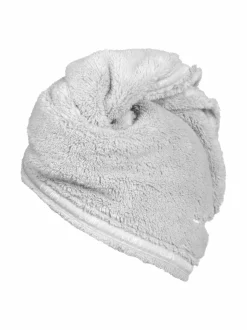 Kylpyhuonetekstiilit|LUIN LIVING Hiuspyyhe PEARL GREY