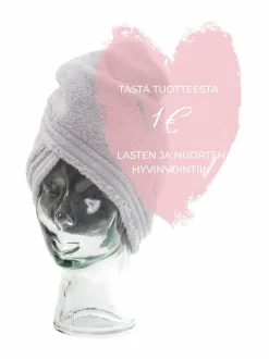 Kylpyhuonetekstiilit|LUIN LIVING Hiuspyyhe PEARL GREY