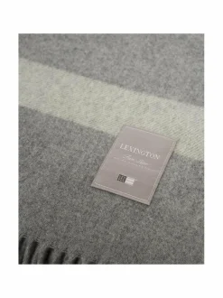 Huovat & Päiväpeitot|Lexington Hotel Wool Throw -villahuopa 130 x 170 cm GRAY MELANGE/WHITE