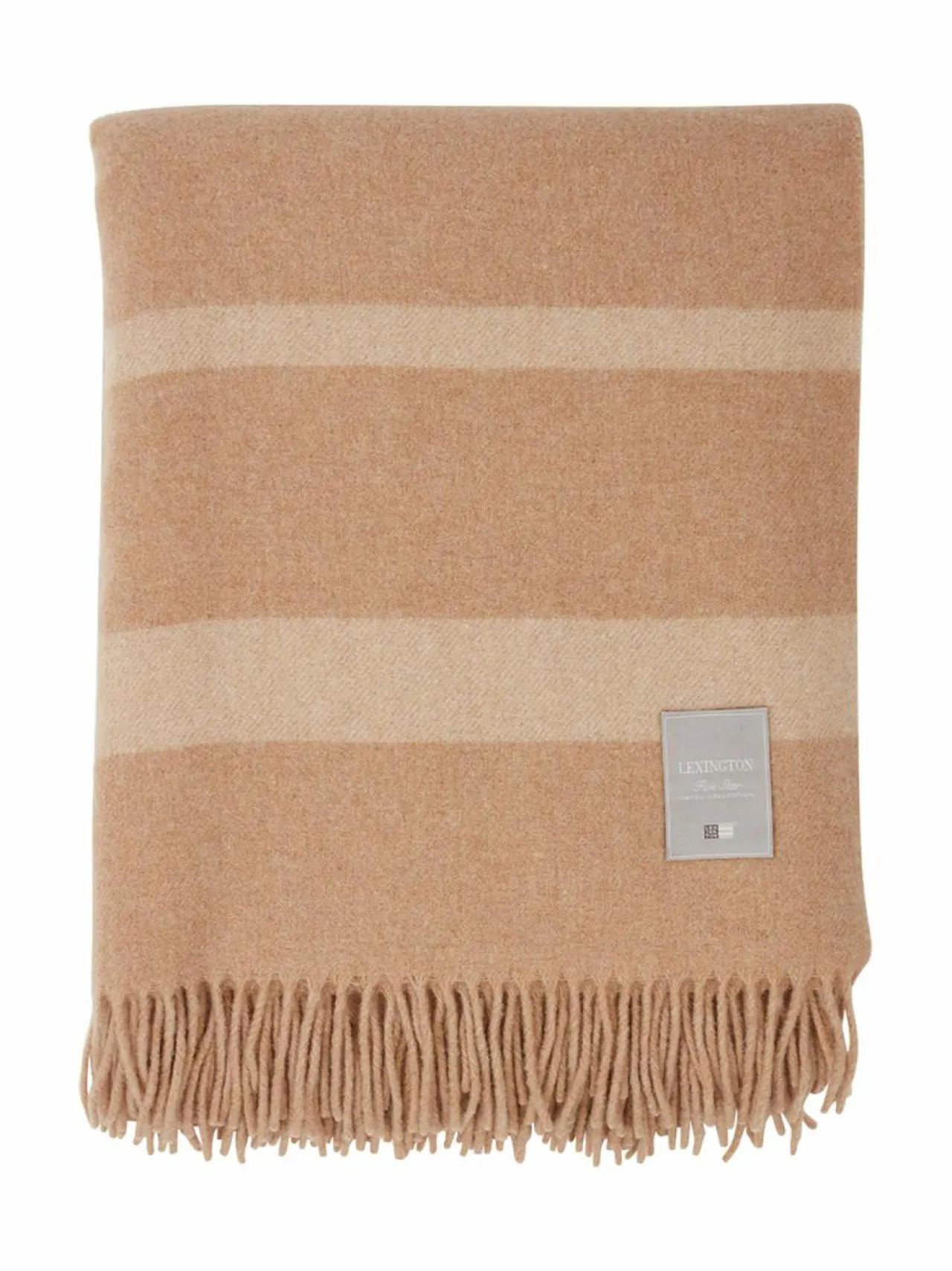 Huovat & Päiväpeitot|Lexington Hotel Wool Throw -villahuopa 130 x 170 cm BEIGE MELANGE/WHITE