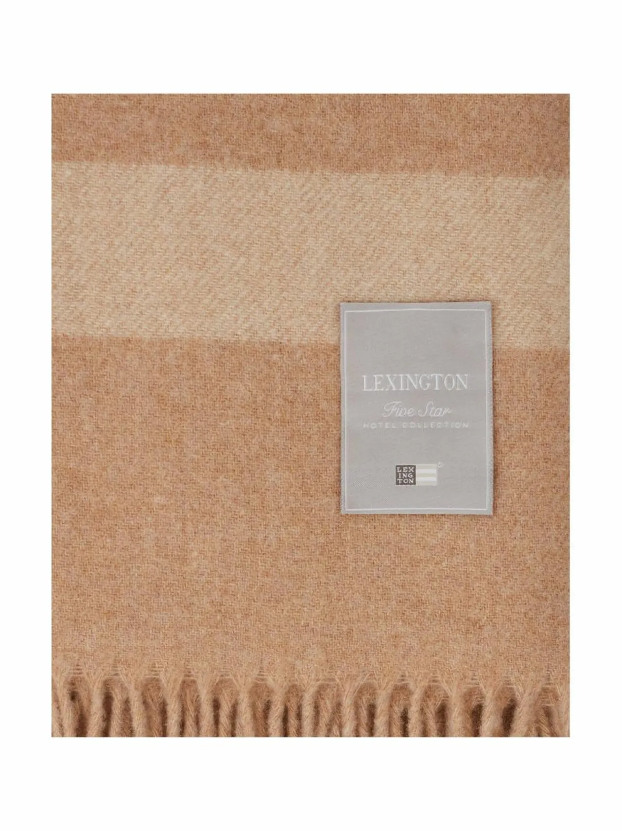 Huovat & Päiväpeitot|Lexington Hotel Wool Throw -villahuopa 130 x 170 cm BEIGE MELANGE/WHITE
