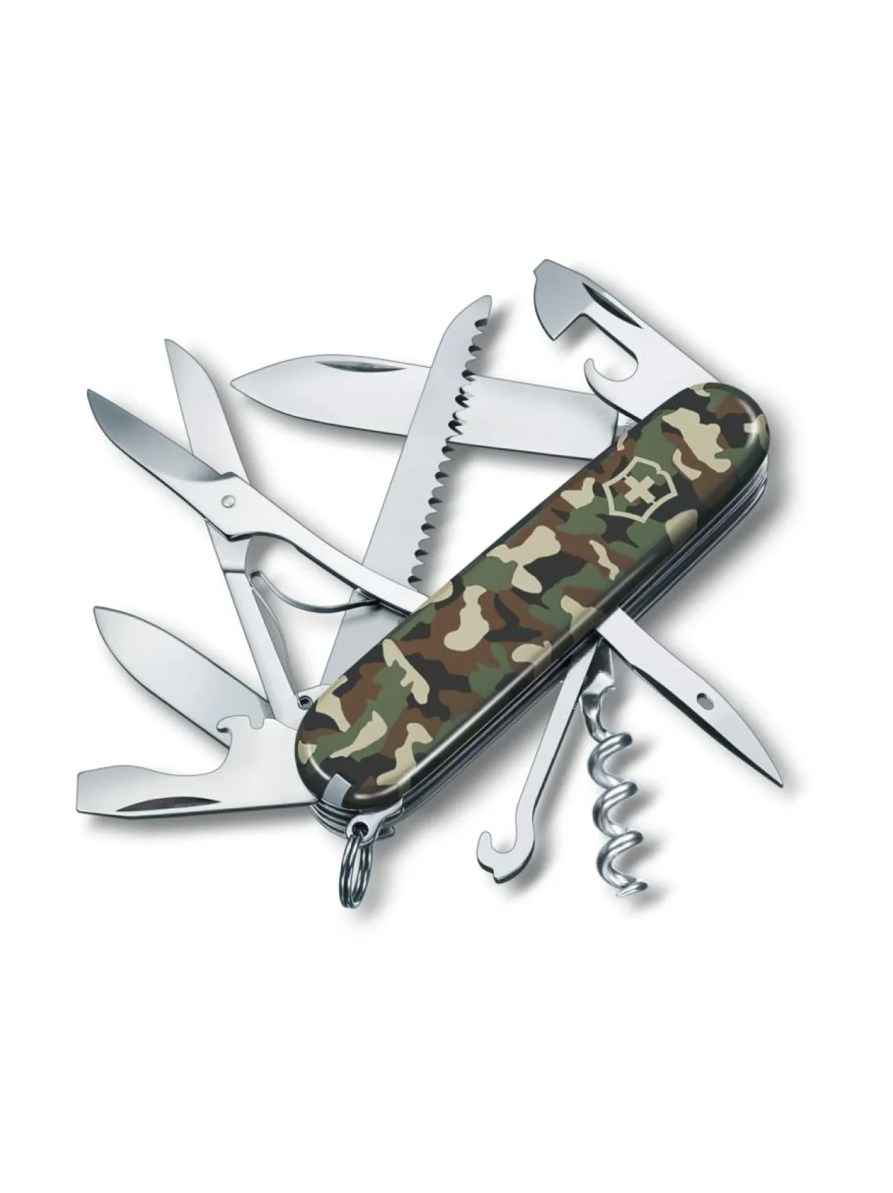 Retkeilytarvikkeet|Victorinox Swiss Army Knives Huntsman, camouflage VIHREÄ