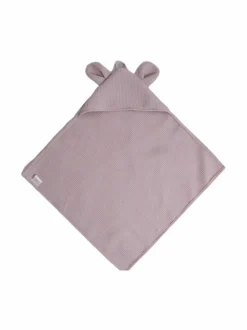 Kylpyhuonetekstiilit|Swanie Finland Huppupyyhe vauvalle ja juniorille- Teddy VANHA ROOSA