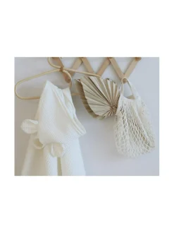 Kylpyhuonetekstiilit|Swanie Finland Huppupyyhe vauvalle ja juniorille- Teddy LUONNONVALKOINEN