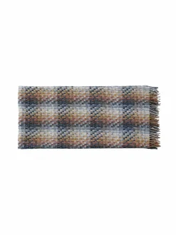 Huovat & Päiväpeitot|Missoni Home Husky-villahuopa HARMAA/SININEN/RUSKEA/PUNAINEN