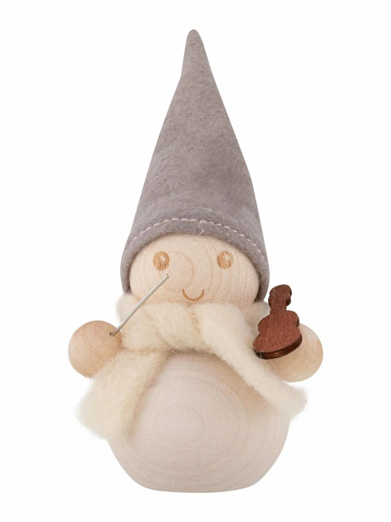 Muut Joulukoristeet|Aarikka Huurre Viulisti -tonttu U008 WHITE