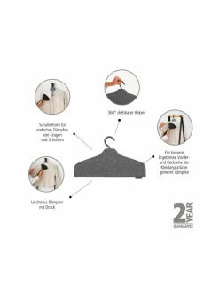 Säilytys|Brabantia Höyrytysvaatehenkari PEPPER BLACK